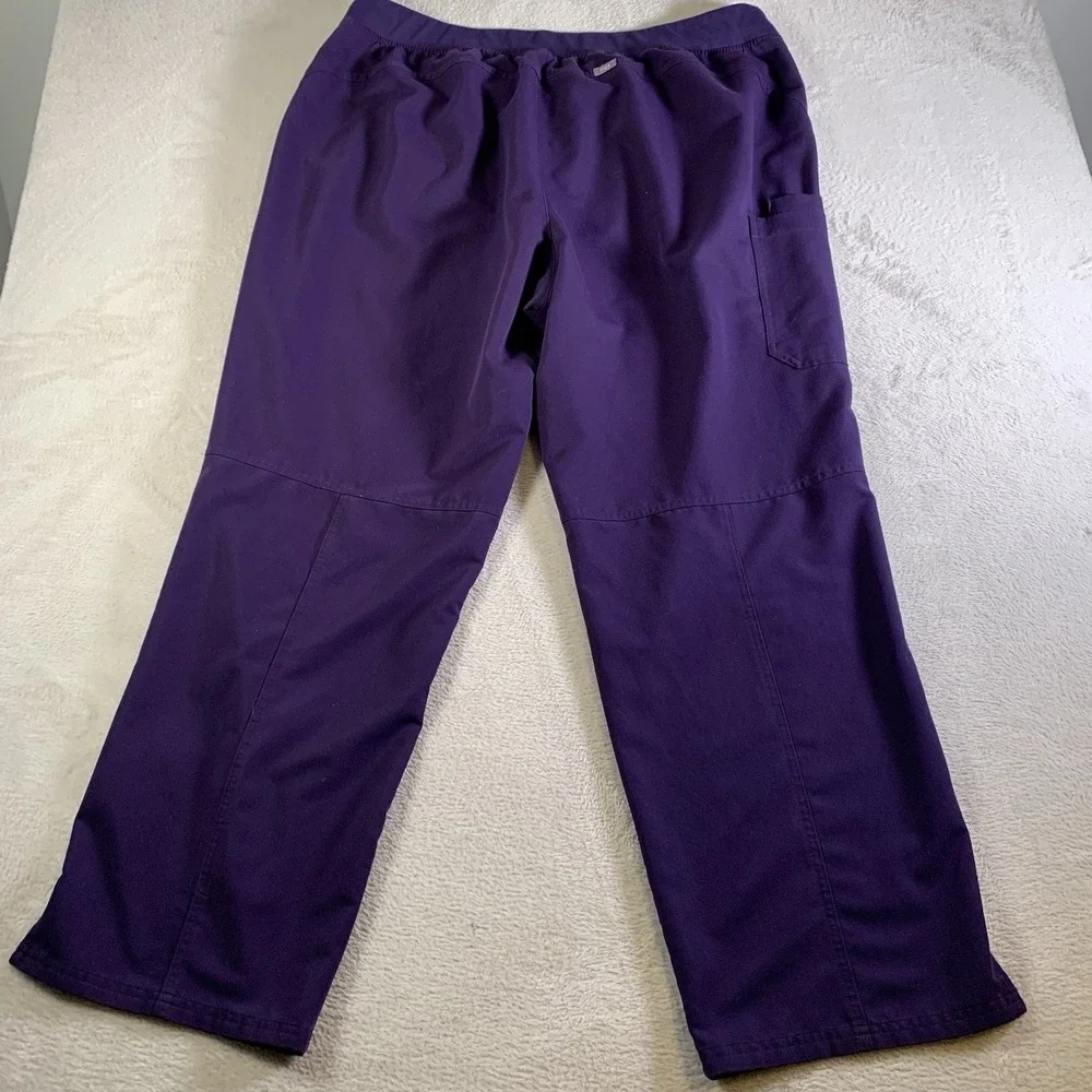 Figs Scrub Pants 4XLT Hunter Purple Kade Cargo Medical Healthcare Nursing Lot 2 - Picture 13 of 15